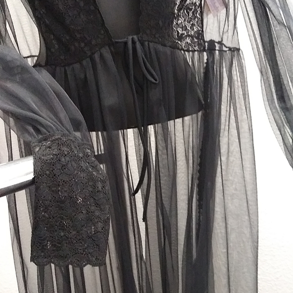 Long Lingerie Cover see through - Picture 2 of 12